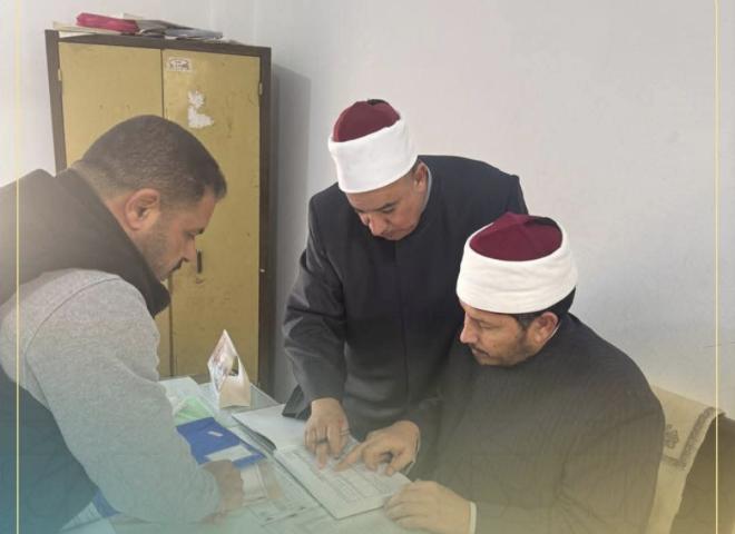 مرور مفاجئ لمدير مديرية أوقاف البحيرة على إدارة أوقاف بدر