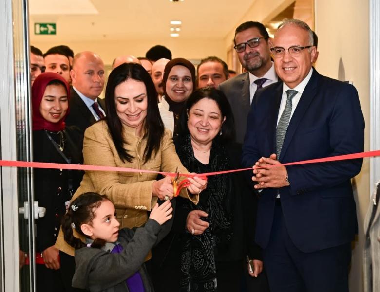 وزير الموارد المائية والري ووزيرة التضامن الاجتماعي يفتتحان ”مركز استقبال أبناء وبنات العاملين بوزارة الموارد المائية والري بالعاصمة الجديدة”
