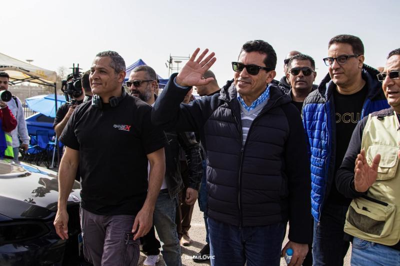 وزير الشباب والرياضة يشهد النسخة الثانية من البطولة الدولية Game X لسباقات السيارات (Car Park amp; Drift