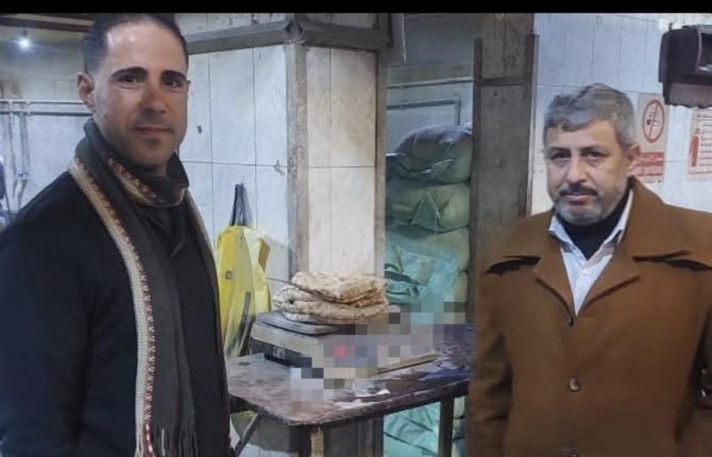 ضبط مخبز يقوم بانتاج خبز ناقص الوزن بمقدار 27 جرام للرغيف وعدم الالتزام بمواعيد التشغيل المحدده