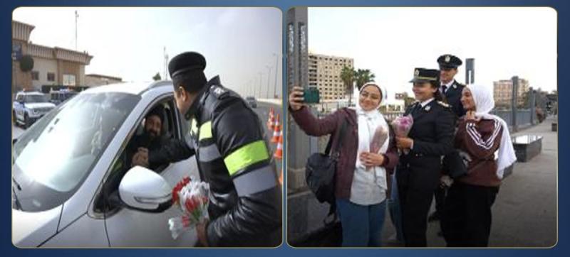 رجال ‏الشرطة بكافة مديريات الأمن بمشاركة ‏المواطنين الإحتفال بعيد الشرطة وتوزيع الزهور والهدايا العينية على المارة ‏ومستقلى السيارات بمختلف الشوارع والميادين.‏