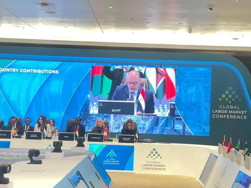 بحضور وزراء من مختلف دول العالم..  - وزير العمل يلقي كلمة مصر في الجلسة الافتتاحية للمؤتمر الدولي لسوق العمل بالرياض