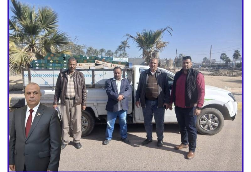 ضبط  عدد ٢٥ عبوة مخصب زراعى مجهول المصدر بحوش عيسي