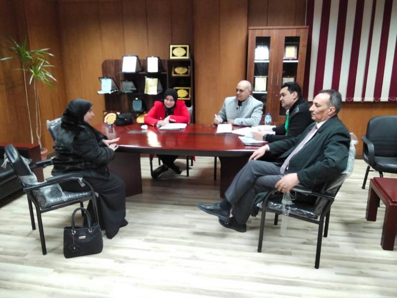 لجنة اختيار المتميزين للتكليف بوظائف إشرافية و قيادية تواصل اجراء المقابلات الشخصية مع السادة المتقدمين للإعلان  بصحة البحيرة