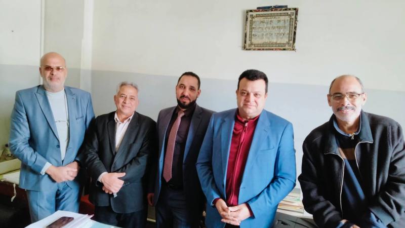 الدكتور يسرى القصاص يتلقى التهاني من العاملين بقطاع الزراعة