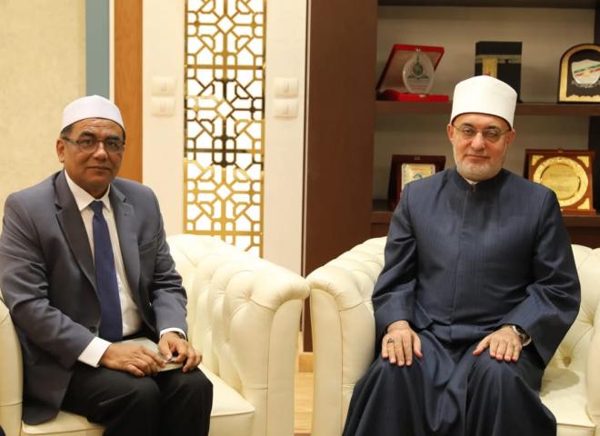 مفتي الجمهورية يستقبل وفدًا من مكتب شيخ الإسلام في تايلاند لبحث سبل التعاون الإفتائي والأكاديمي