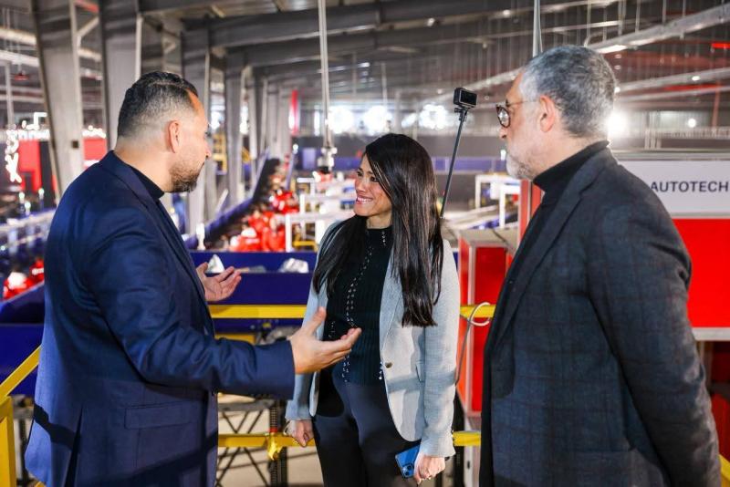 وزيرة التخطيط والتنمية الاقتصادية والتعاون الدولي تشهد افتتاح أكبر مركز للفرز الآلي بالشرق الأوسط لشركة ”بوسطة” الناشئة باستثمارات 5 ملايين دولار