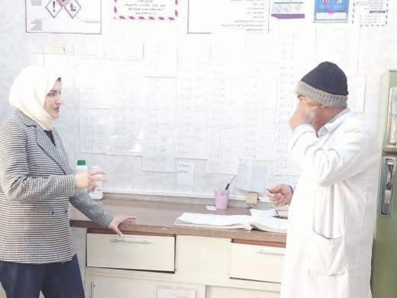 مرور ميداني لمدير ادارة المعامل بالمديرية لمتابعة العمل في مستشفى ايتاى البارود المركزي