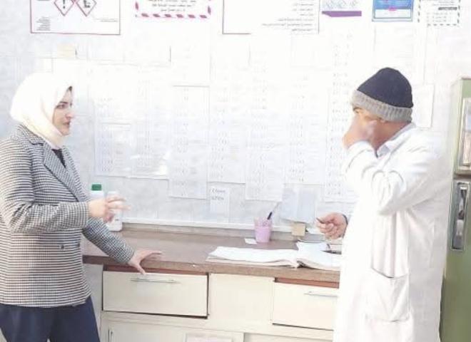 مرور ميداني لمدير ادارة المعامل بالمديرية لمتابعة العمل في مستشفى ايتاى البارود المركزي