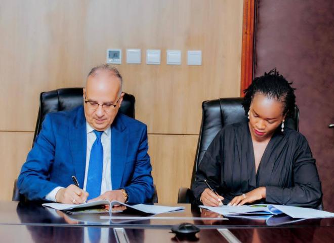 وزير الموارد المائية والري، ووزيرة البيئة الرواندية، يشهدان ختام اجتماعات اللجنة التوجيهية المشتركة لـ ”مشروع إدارة الموارد المائية والري”