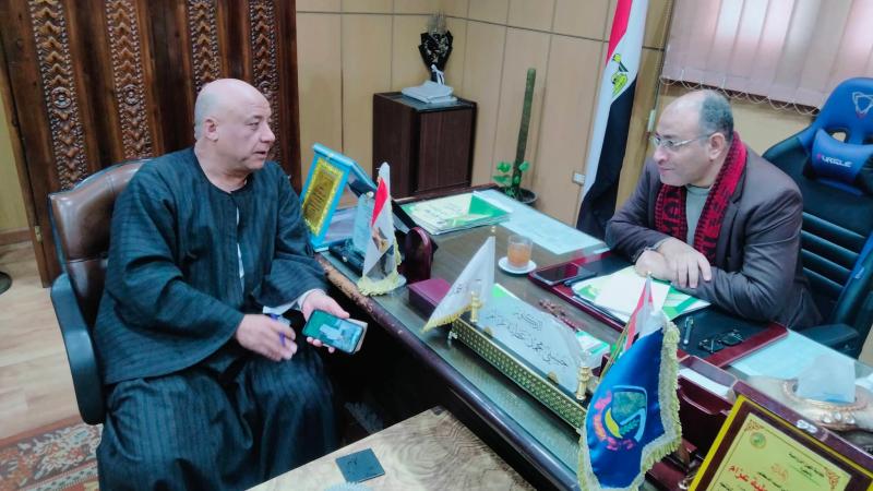 وكيل زراعة البحيرة يستقبل ” الجندى ” نائب دمنهور