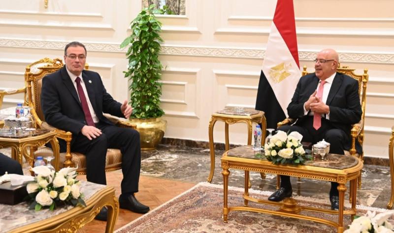 رئيس مجلس النواب يستقبل رئيس الجهاز المركزي للتنظيم والإدارة