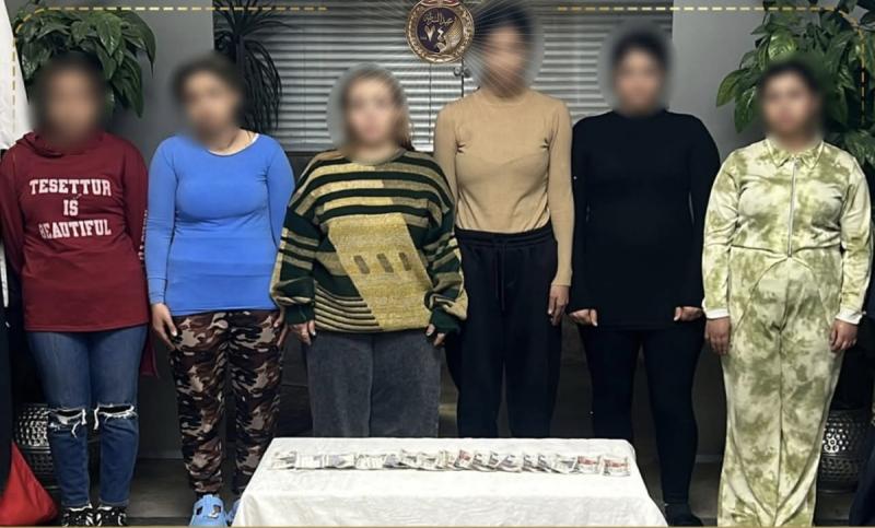 ضبط 6 سيدات لقيامهن بالتحريض على الاعمال المنافيه للاداب القاهره