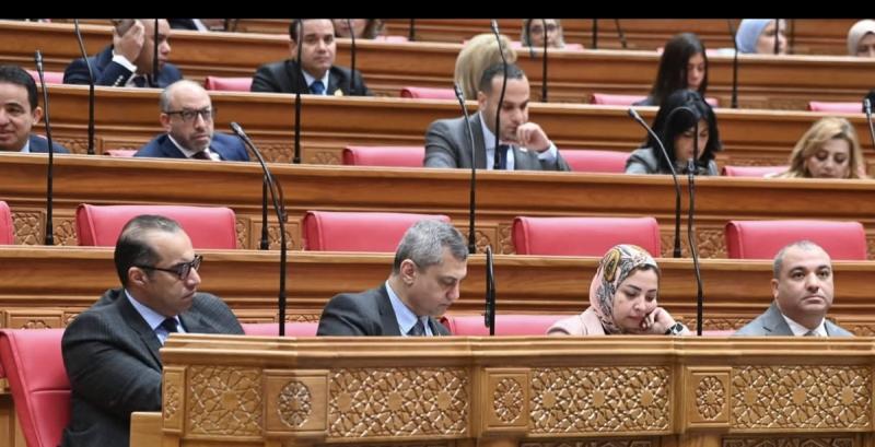 المستشار محمود فوزي وزير الشئون النيابية والقانونية والتواصل السياسي يحضر الجلسة العامة لمجلس النواب