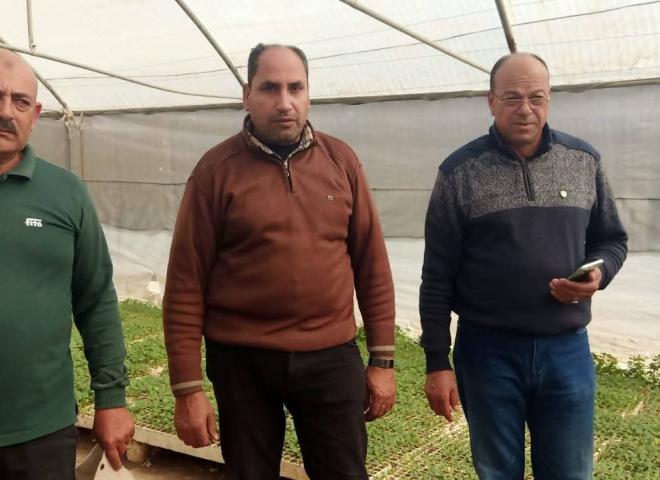 متابعة مشاتل البساتين والتنبيه بسرعة العلاج بمركز حوش عيسى