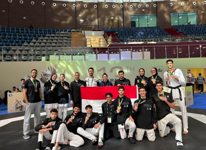 وزير الشباب والرياضة يهنئ منتخب مصر للتايكوندو بعد تألقه في بطولة كأس العرب