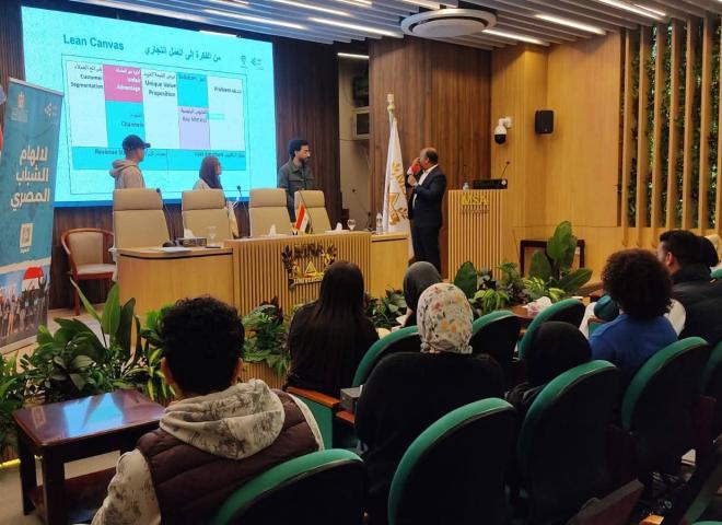 ”الشباب والرياضة” تنفذ برنامج ”إدارة المشروعات” بجامعة حلوان الأهلية ومعسكر الابتكار وريادة الأعمال بجامعة MSA
