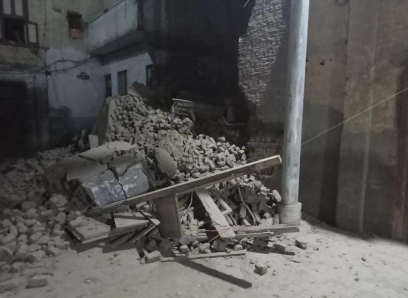 انهيار جزئي لمنزل قديم دون إصابات بجرجا