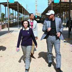 محافظ البحيرة تتفقد موقف شبراخيت الجديد بطريق التوفيقية - شبراخيت