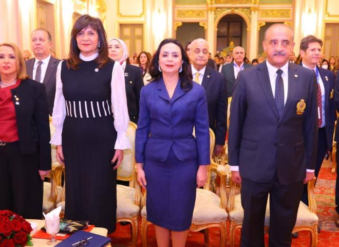 وزيرة التضامن الاجتماعي تشهد مؤتمر ”الصورة العامة” لأندية روتاري مصر