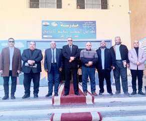 مدير عام إدارة  النوبارية التعليمية يفتتح معرض الصحافة بحضور لجنة المديرية المركزية