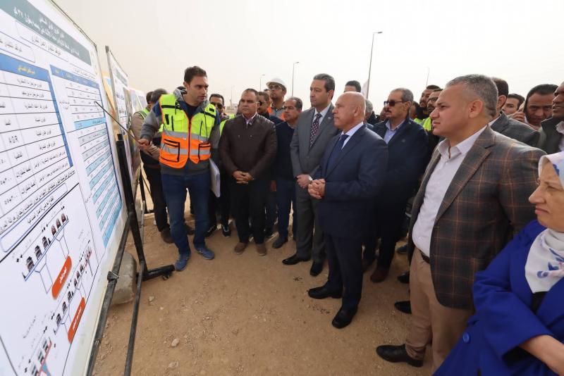 وزير النقل يتفقد مواقع العمل بمشروع تطوير الطريق الدولي الساحلي