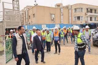 بيان عن حدوث كسر في ماسورة مياه وهبوط أرضي بجوار أحد العقارات بمنطقة مصر القديمة