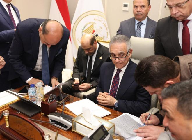 وزير العدل يلتقي عدداً من السادة أعضاء مجلسي النواب والشيوخ