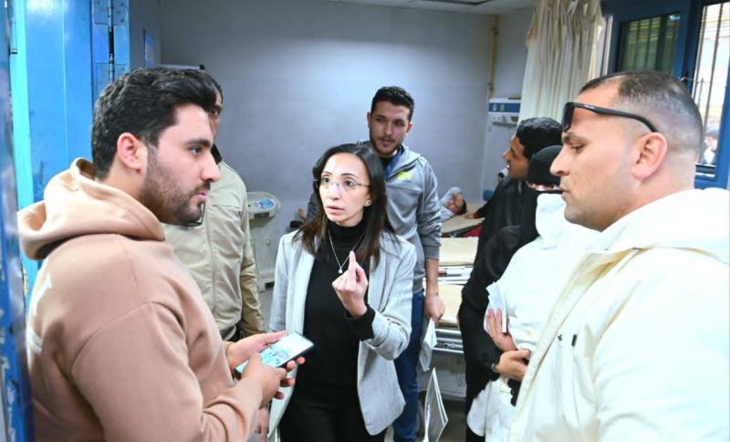 محافظ البحيرة تقوم بجولة مفاجئة بالمعهد الطبي القومي بدمنهور