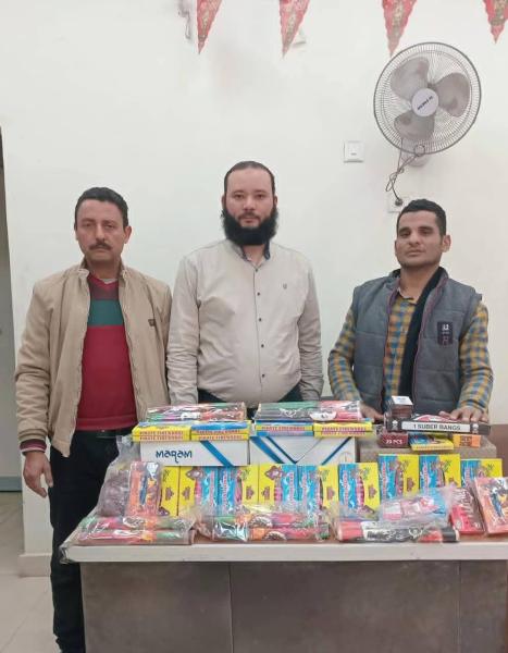 تموين سوهاج ”ضبط٦٠٠ قطعة من الألعاب النارية ساقلتة شرق