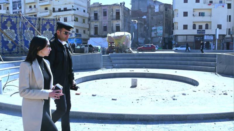 محافظ البحيرة تتفقد أعمال تطوير ميدان المحطة بدمنهور