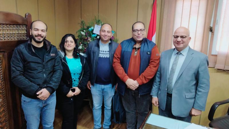 ” وكيل زراعة البحيرة ” يستقبل وفد التحالف الوطنى للعمل الاهلى التنموى ( مبادرة ازرع )