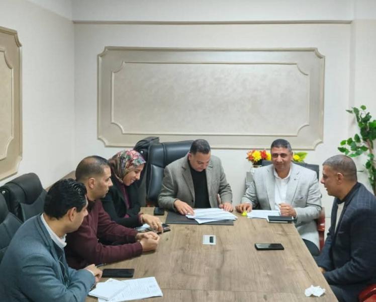 إجتماع لمتابعة نسب تنفيذ المركز التكنولوجي وملفات التصالح وموقف التقنين بالبحيرة