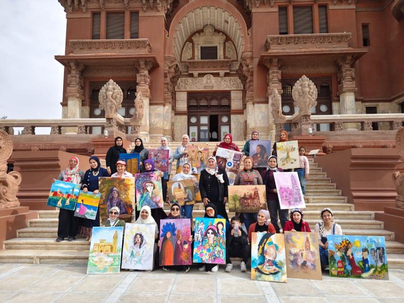 قصر_البارون و مبادرة اصنع أخضر مع د عائشة بدوي يحتفيان بشهر المرأة بملتقى فني نسائي