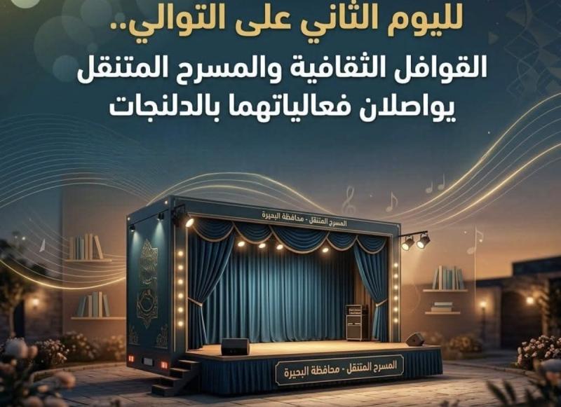 لليوم الثاني على التوالي.. استمرار فعاليات القوافل الثقافية والمسرح المتنقل بالدلنجات