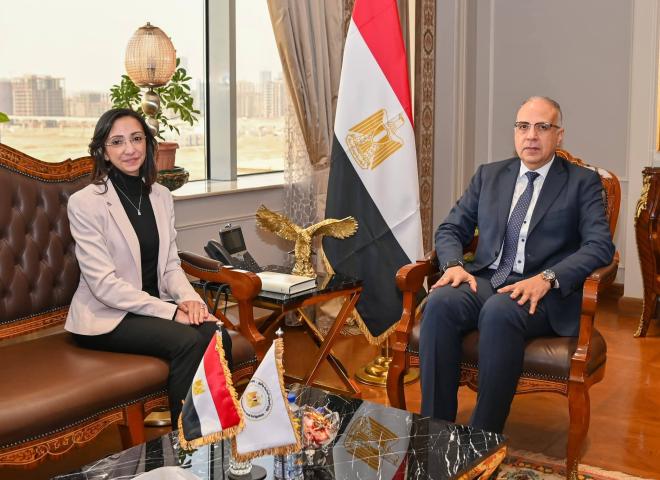 وزير الموارد المائية والري ومحافظ البحيرة يناقشان تعزيز التعاون المشترك، ويبحثان حالة المنظومة المائية بمحافظة البحيرة