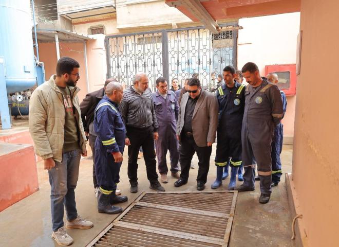 التراس يتفقد رافع صرف صحي  إفلاقة الرئيسي ويؤكد جاهزية التشغيل