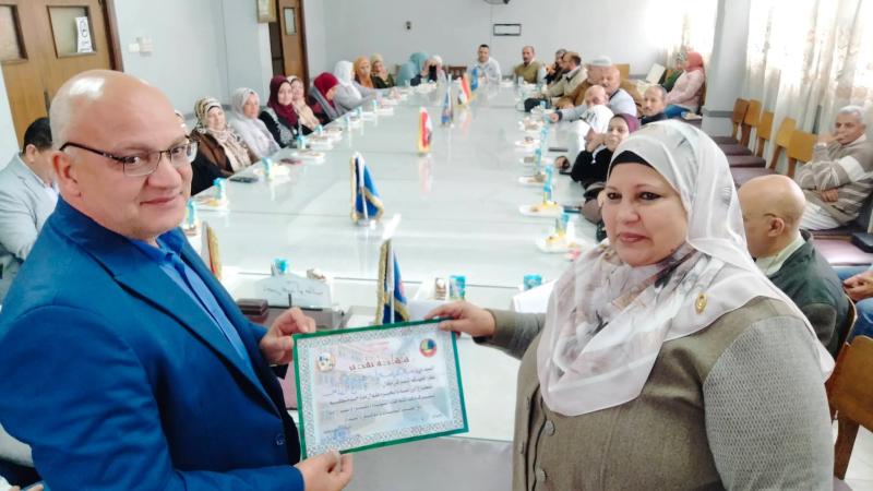 يوم الوفاء بزراعة البحيرة  تكريم المهندسة كريمة الوكيل بمناسبة بلوغها سن الكمال