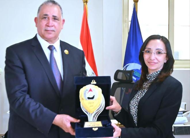 محافظ البحيرة تستقبل نقيب محامين مصر - رئيس إتحاد المحامين العرب