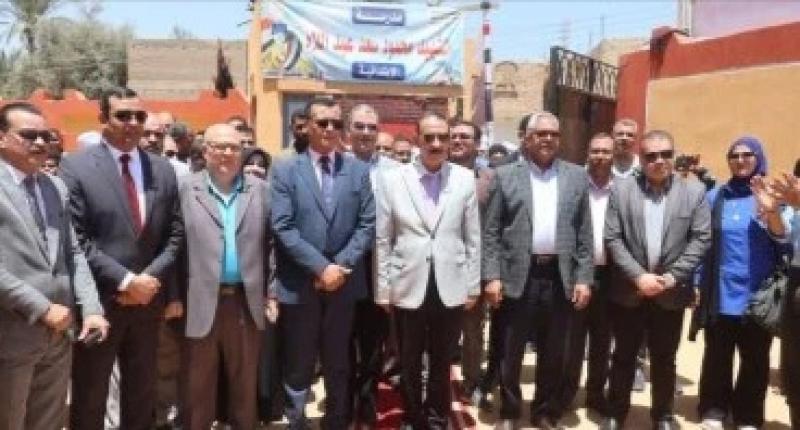 راشد يفتتح مدرسة الشهيد محمود سعد عبد اللاه الابتدائية بقرية بنى عيش بجرجا