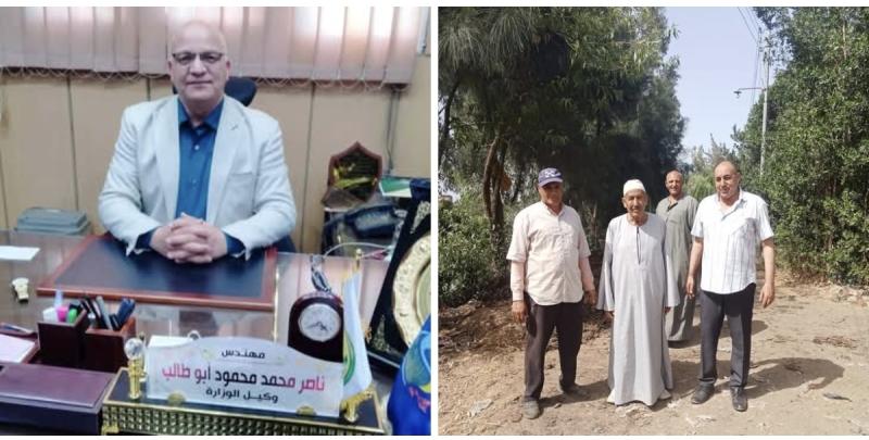 زراعة البحيرة.. تطهير ترعة الكريونى بايتاى البارود