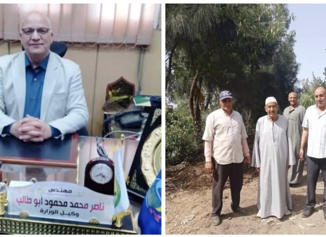 زراعة البحيرة.. تطهير ترعة الكريونى بايتاى البارود