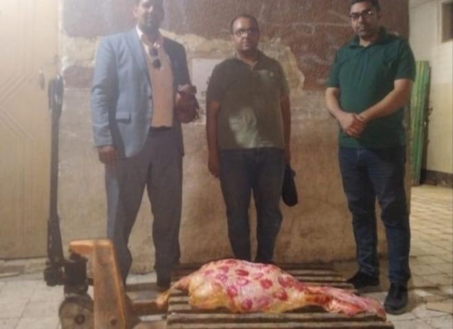 ضبط 594 كيلو لحوم بأختام مزورة بمراكز أخميم وطهطا وسوهاج