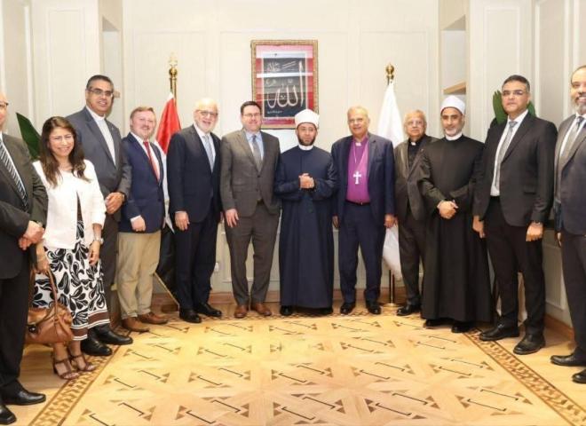 وزير الأوقاف يستقبل رئيس الطائفة الإنجيلية بمصر والأمين العام للاتحاد المعمداني العالمي والوفد المرافق