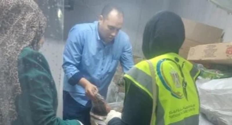 ضبط ربع طن لحوم ودجاج غير صالحة للاستهلاك الآدمى بحى شرق سوهاج