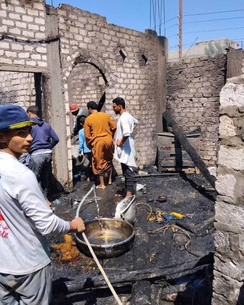 السيطرة على حريقين منفصلين التهم 8 منازل دون إصابات فى طما وجرجا