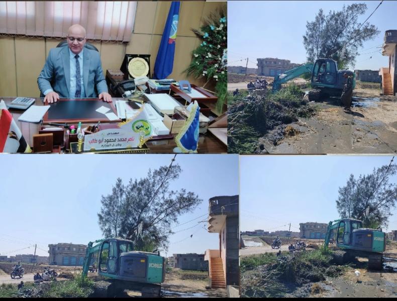 تطهير ترعة الغلالبة بمركز دمنهور