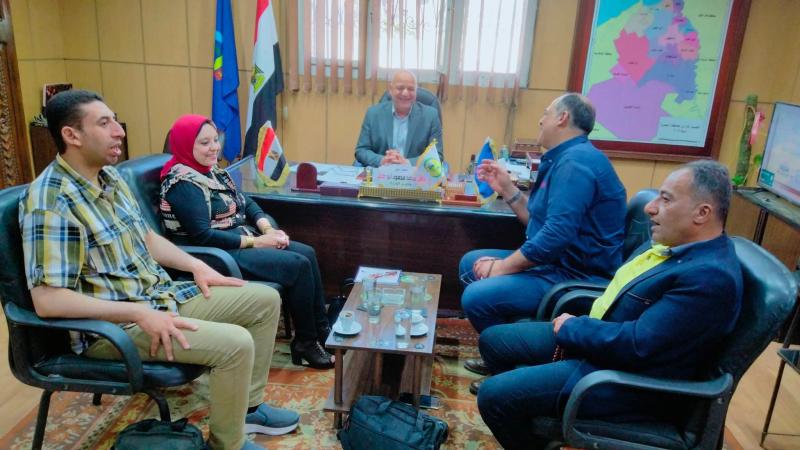 وكيل زراعة البحيرة يستقبل وفد إعلام البحيرة
