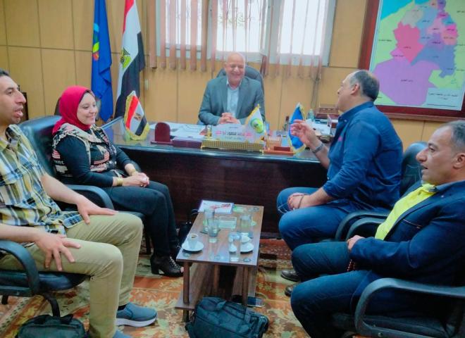 وكيل زراعة البحيرة يستقبل وفد إعلام البحيرة