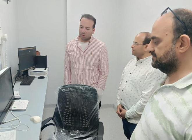 جولة ميدانية لوكيل الوزارة فى منتصف الليل... يتفقد خلالها سير العمل بمستشفى ايتاي البارود